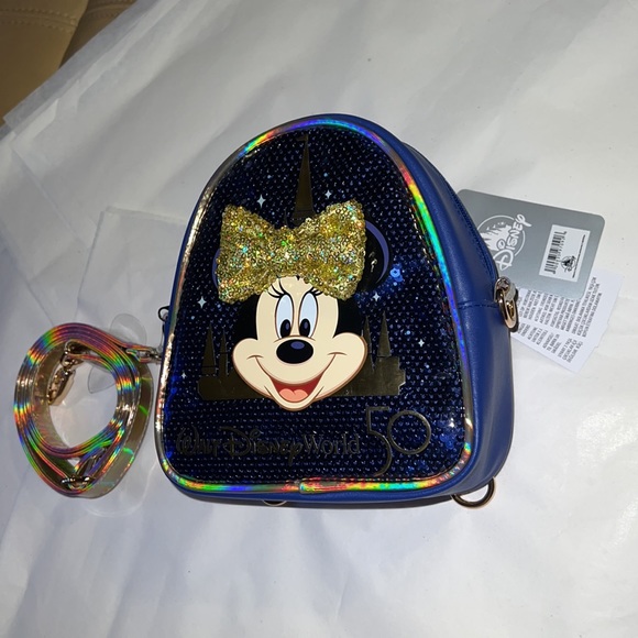 Disney Minnie Mouse Sequined CrossbodyBag 50th Anniversary - Picture 13 of 16